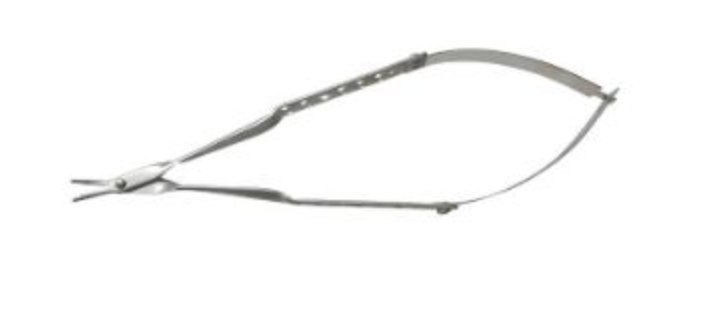 Ciseaux Laschal 13 cm avec lames courbées à bec de canard, bout mousse/mousse de 1,25 cm
