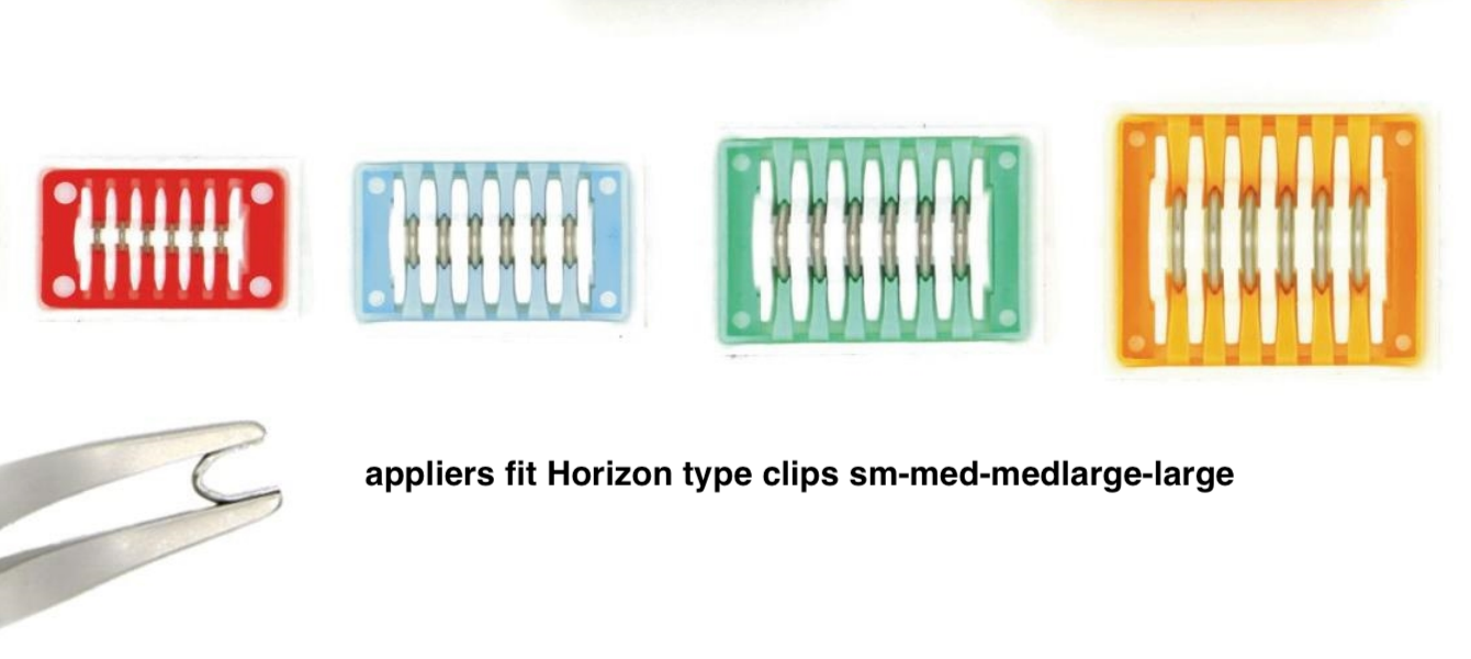 Appliqueurs de clips ouverts — Compatibles Teleflex Horizon — moyen/grand