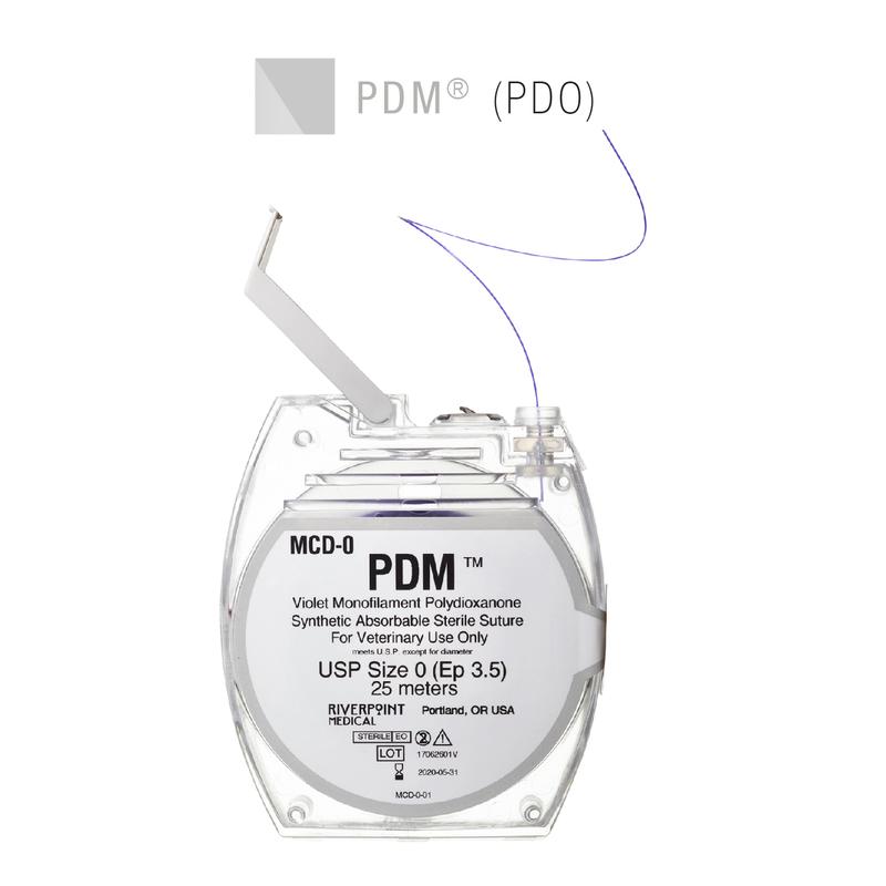 ProNorth size 1 absorbable veterinary suture.