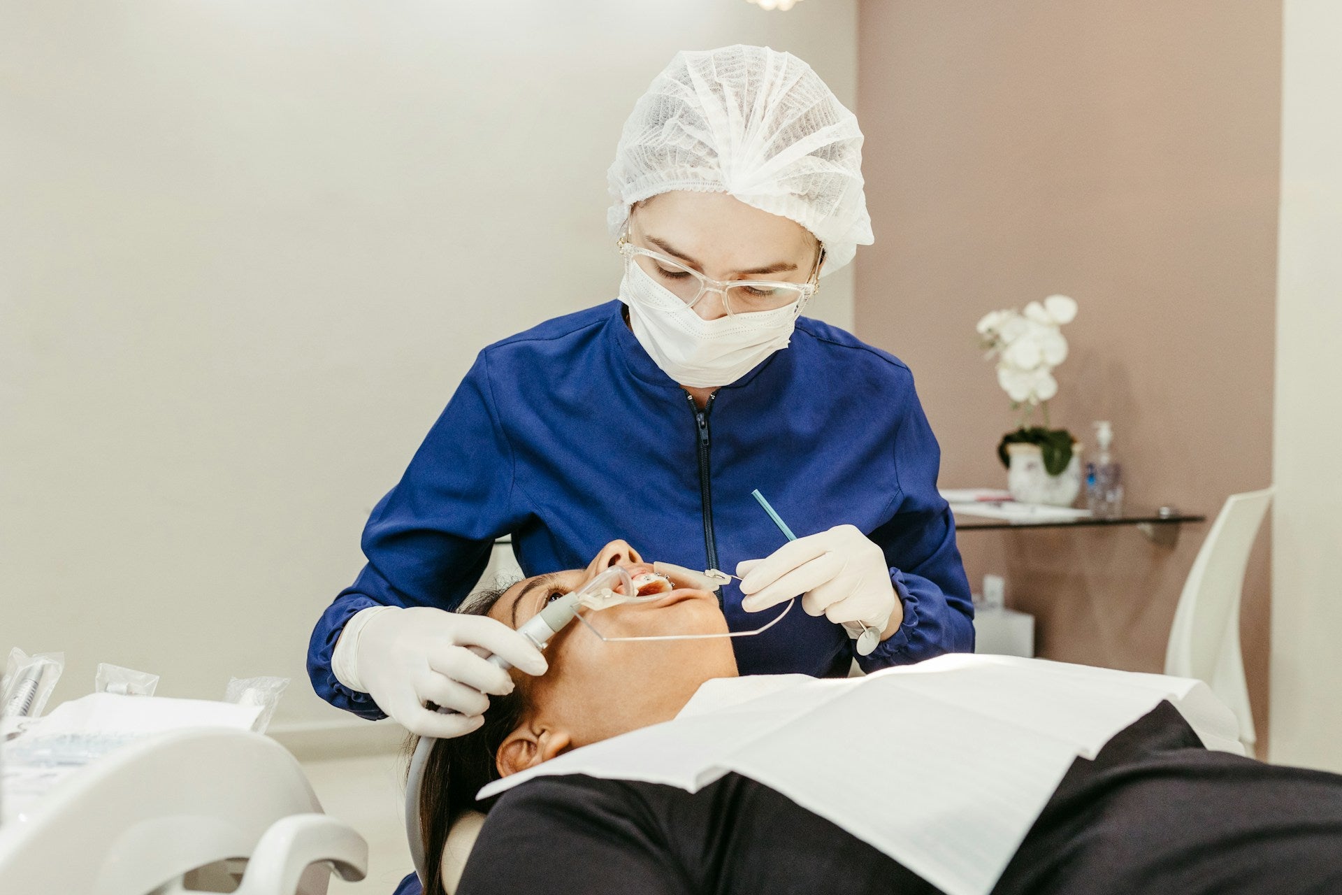 dentist and patient