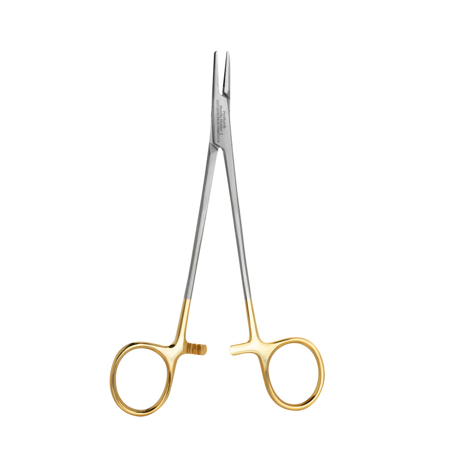 PrecisionHold Crile-Wood Needle Holder 5.5" — Tungsten Carbide Jaws for Superior Grip