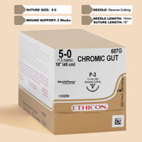 5-0 Chromic Gut Suture, 18" P-3 Needle | 687G — view 1