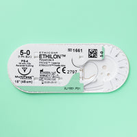 5-0 Ethilon Black Suture, 18" PS-4 Needle | 1661G — view 2