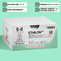 5-0 Ethilon Black Suture, 18" P-3 Needle | 698H — view 1
