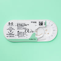 5-0 Ethilon Black Suture, 18" P-3 Needle | 698H — view 2