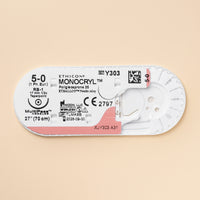 5-0 Monocryl Violet Suture, 27" RB-1 Needle | Y303H — view 2