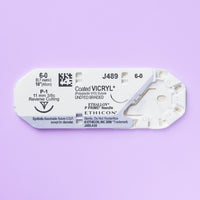 6-0 Vicryl Undyed Suture, 18" P-1 Needle | J489G — view 2