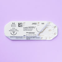 6-0 Vicryl Undyed Suture, 18" P-3 Needle | J492G — view 2