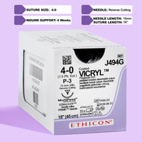 4-0 Vicryl Plus Undyed Suture, 18" P-3 Needle | VCP494G — view 1