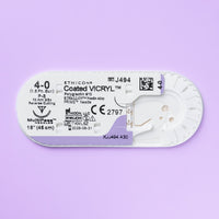 4-0 Vicryl Plus Undyed Suture, 18" P-3 Needle | VCP494G — view 2