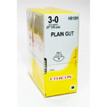 Box of 3-0 plain gut absorbable suture, 27-inch length with an FS-1 needle, Ethicon reference H810H.