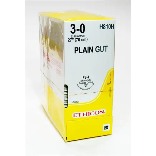 3-0 PLAIN GUT 27" FS-1 Needle | H810H (3 doz)