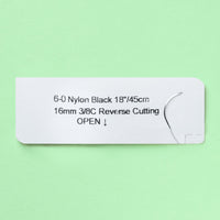 6-0 Nylon Black Suture, 18" C-22 Needle | 915B — view 2