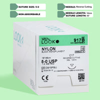 5-0 Nylon Black Suture, 18" C-17 Needle | 917B — view 1