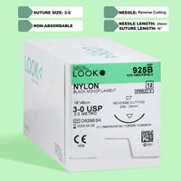 3-0 Nylon Black Suture, 18" C-7 Needle | 925B — view 1