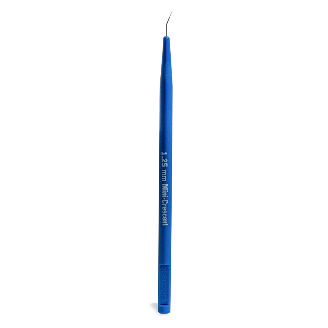 Sharpoint Microsurgery Mini-Crescent Knife 1.25mm (6/ pack)