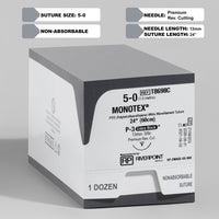 5-0 PTFE MONOTEX Suture, 24" P-3 Needle | T8698C — view 1