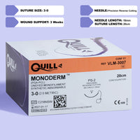 3-0 Monoderm Barbed Undyed Suture, 20cm PS-2 Needle | VLM-3007 — view 1