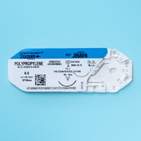 6-0 Polypropylene Blue Suture, 18" PS-3 Needle | J8680N — view 2