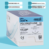4-0 Polypropylene Suture, 18" FS-2 Needle | J8683N — view 1