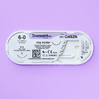6-0 Polysyn Braided Suture, 18" P-3 Needle | G492N — view 2