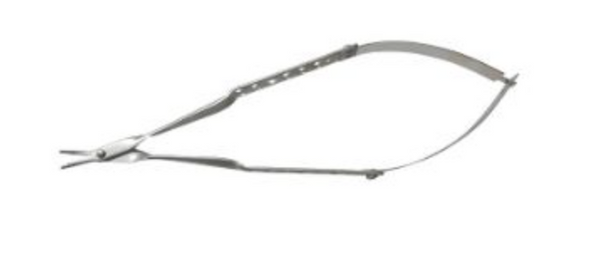 Ciseaux Laschal 13 cm avec lames courbées à bec de canard, bout mousse/mousse de 1,25 cm