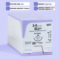 2-0 VILET Violet Suture, 30" SH Needle | V317 — view 1