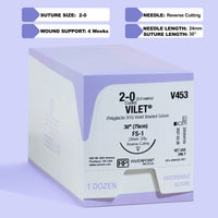 2-0 VILET Violet Suture, 30" FS-1 Needle | V453 — view 1