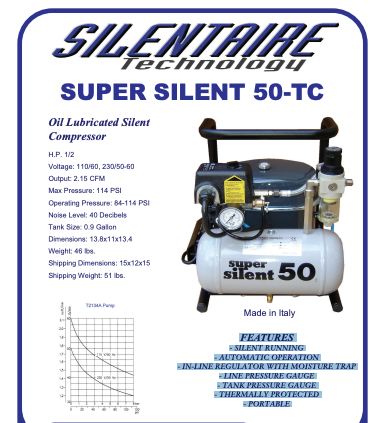 Compresseur Silentaire à bain d'huile — Performance ultra-silencieuse